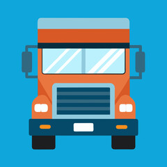 vector illustration of truck lorry