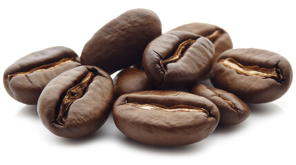 Naklejka premium PNG, coffee beans isolated on a transparent background