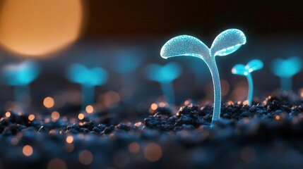 Glow-in-the-dark flower breeding techniques showcasing advancements in plant genetics