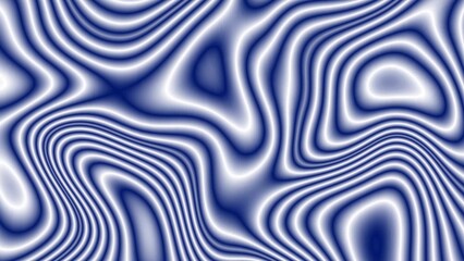 Abstract Blue and White Wavy Pattern