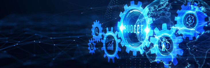 Budget capital finance economy investment money concept. 3d illustration