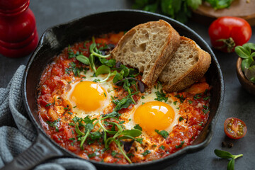 tomato and bean shakshuka