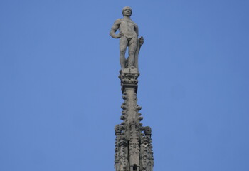 Milano dome sculptures and statues, Milan, Lombardy, Italy