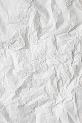 Creased Piece of Paper, Vertical Background. Seamless Crumpled Paper Copy Space Mockup. 