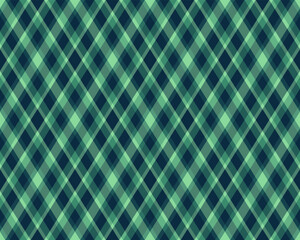 Argyle pattern of geometric rhombus. Harlequin check wallpaper design. Classic diamond shaped textile material for web background, print fabric clothing, sweater, wrapping paper, gift card, invitation