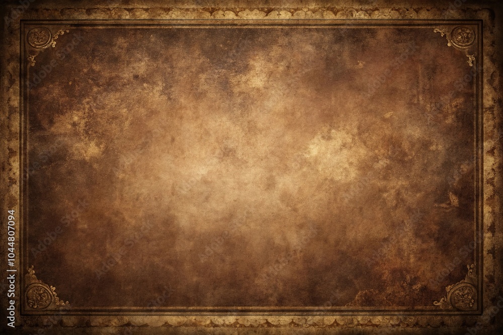 Poster vintage black background with overlay texture creating a depth of field effect