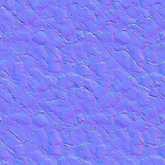 Seamless rocky ground , wall normal map © Mat Karmon