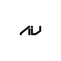 AV monogram logo design letter text name symbol monochrome logotype alphabet character simple logo