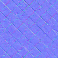 Seamless stone wall, road normal map © Mat Karmon