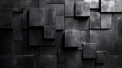 
Steel pattern Geometric square block Wall art design Modern building texture