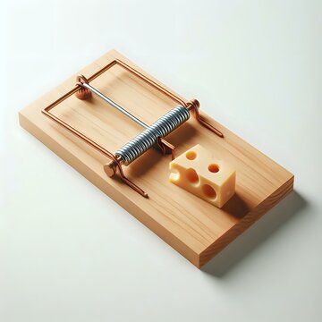 mouse trap with cheese