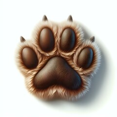 Naklejka premium furry paw