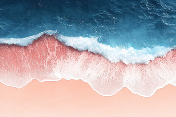 Fototapeta premium Gradient Ocean Wave with Smooth Strokes