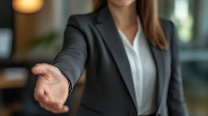 The Professional Handshake Moment