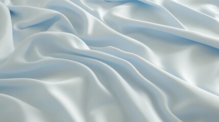 Fototapeta premium Soft Blue Satin Fabric Drape Background Texture
