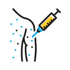 Vector multicolor icon for Eradicate