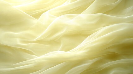Fototapeta premium Soft Yellow Fabric Drape Texture Background Textile Material