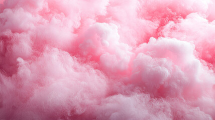 Fototapeta premium Fluffy Pink Cotton Candy Texture