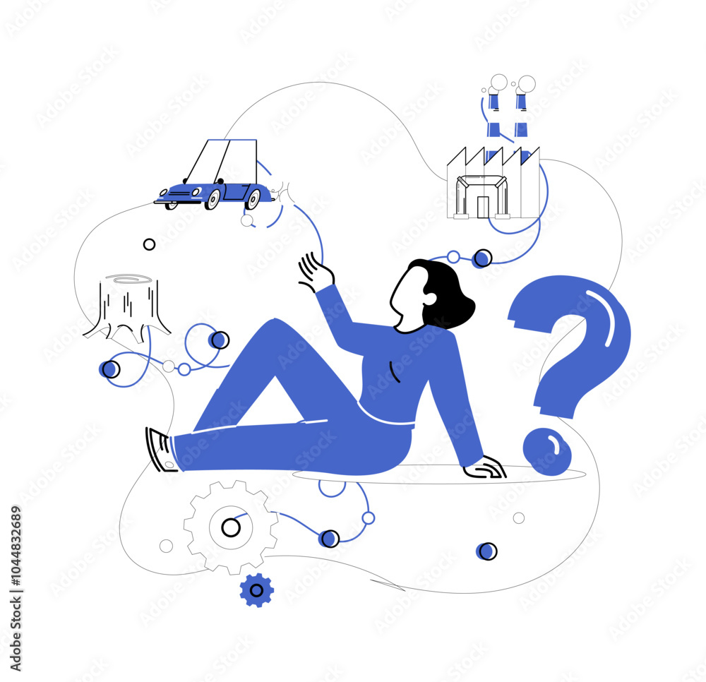 Aufkleber business modeling vector illustration. a well-designed business model is potion brewing in cauldron 