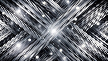The image is a black and white abstract background with diagonal lines and white dots. The lines are parallel and intersect each other. The image is abstract and minimalist.