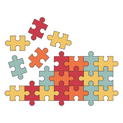 Puzzle Retro Decoration