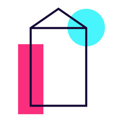 Modern Geometric Memphis