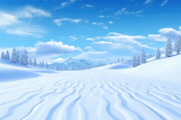 Skiing field outdoors landscape nature.