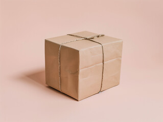 Obraz premium cardboard boxes on a plain isolated, symbolizing logistics and packaging