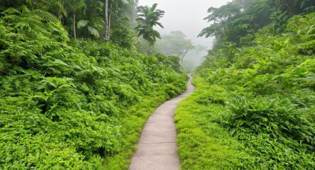 Image of a road against a background of nature