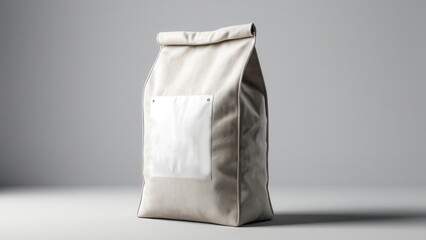 Minimalistic cement bag mockup, ideal for displaying packaging designs and branding concepts for the construction and industrial sectors