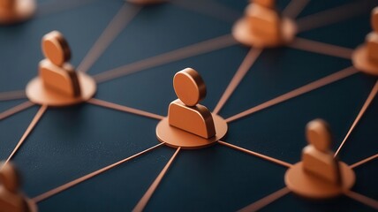 Digital recruitment platform displaying profiles of potential employees, recruitment, modern and targeted employee search, 3D illustration