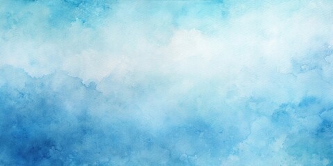 Obraz premium Watercolor light blue gradient background texture