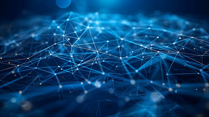 Obraz premium Technology Network Background