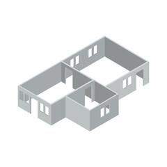 Housing  Isometric Vector Illustration