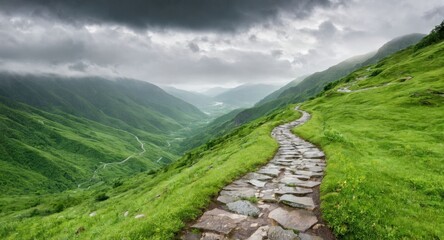 Image of a road against a background of nature