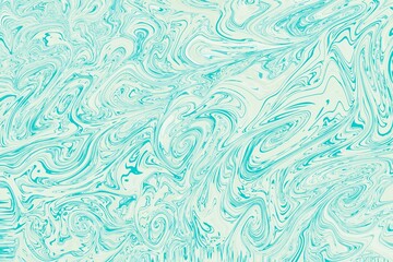 Abstract Turquoise Marble Texture Pattern