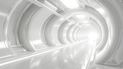 Fototapeta premium white futuristic background