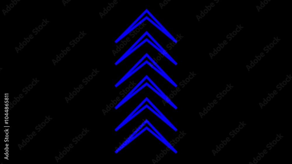 Poster abstract directional swipe arrow animation