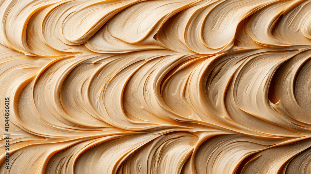 Aufkleber creamy texture with swirling patterns creates visually appealing design, reminiscent of smooth butte