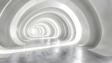 Wide White Background 3d illustration