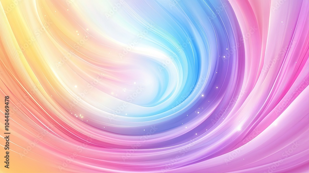 Poster a vibrant swirl abstract blob background in pastel hues, with smooth gradients and flowing curves. p