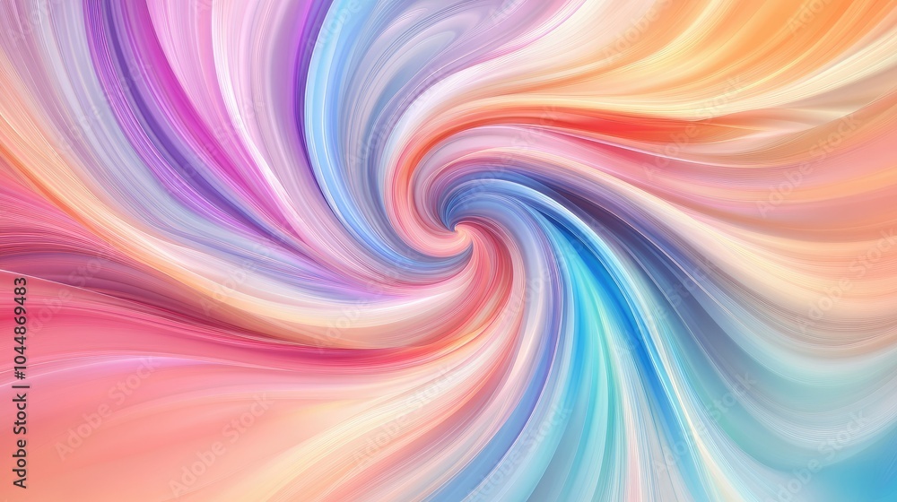 Poster a vibrant swirl abstract blob background in pastel hues, with smooth gradients and flowing curves. p