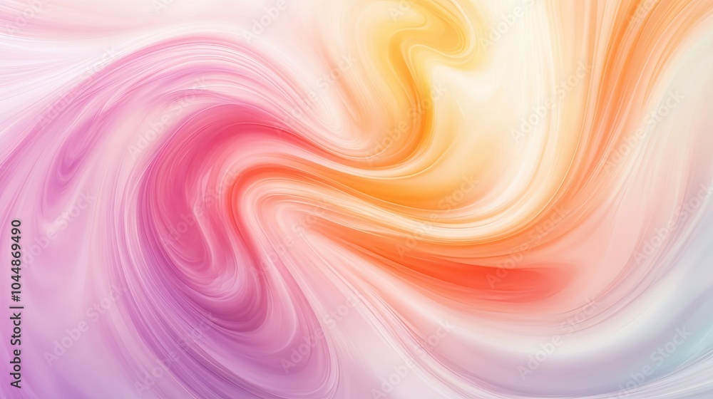 Poster a vibrant swirl abstract blob background in pastel hues, with smooth gradients and flowing curves. p