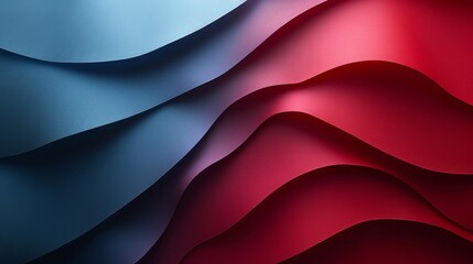 Obraz premium Abstract Blue and Red Wavy Paper Texture
