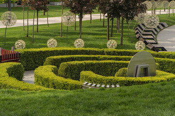 Musical labyrinth was built in Park 