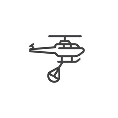Rescue Helicopter line icon