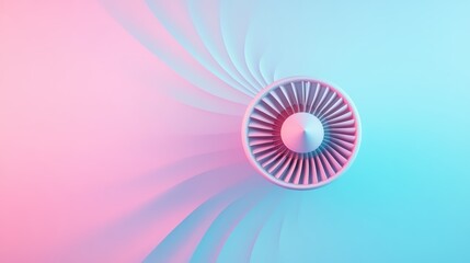 An image of a rotating propeller, showcasing the high rotational velocity and its impact on air movement.
