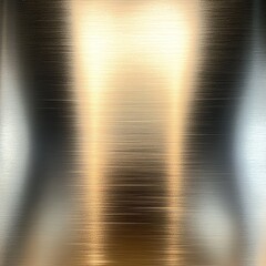 Obraz premium Abstract metallic texture with luminous golden and silver tones, creating a sleek and modern look.