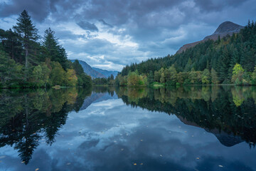 view of Glencoe, Highlands, Scotland.
