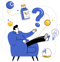 Service innovation vector illustration. Uniqueness is lighthouse guiding businesses through storms competition Innovate with inspiration, for it is wind beneath wings business achievements